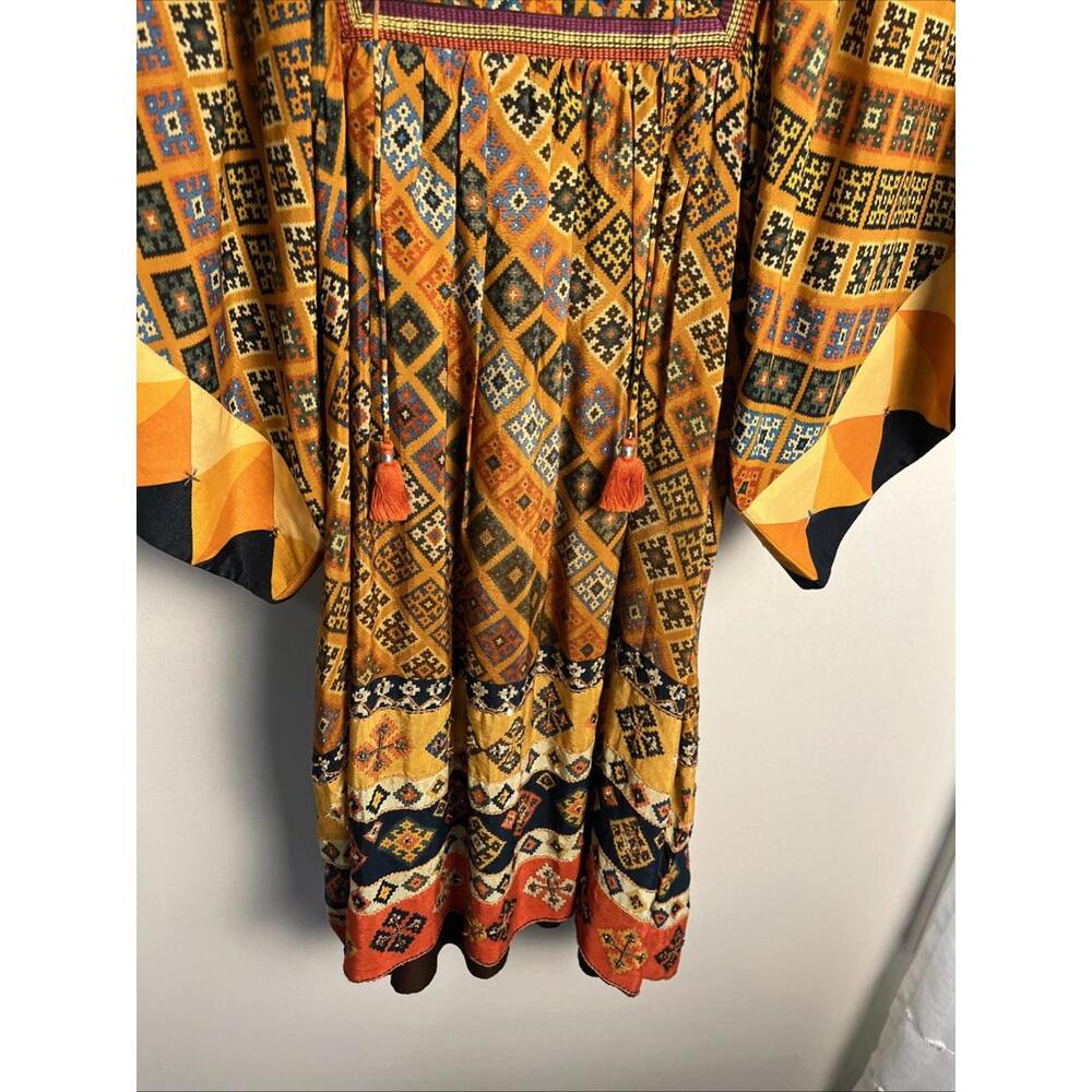 Anthropologie Tanvi Kedia Embellished Tassel Sumana Dress Size XS - Picture 5 of 10